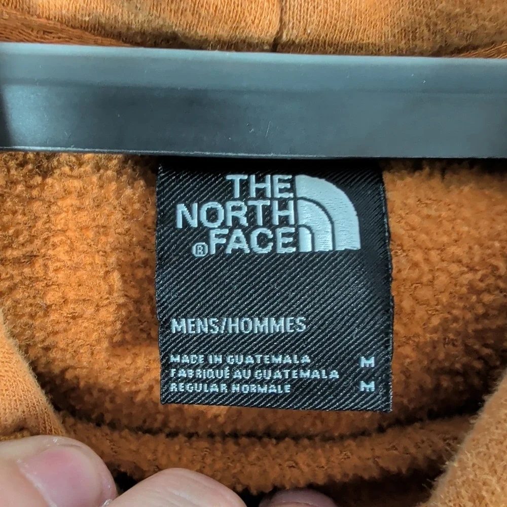 The North Face Hoodie Mens M Orange Never Stop Exploring‎ Pullover Sweatshirt